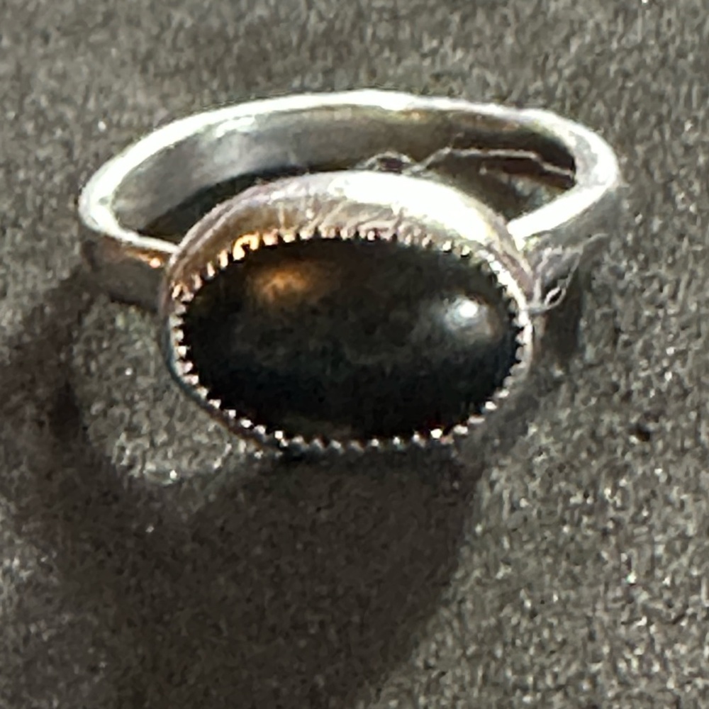 Sterling silver black Onyx ring